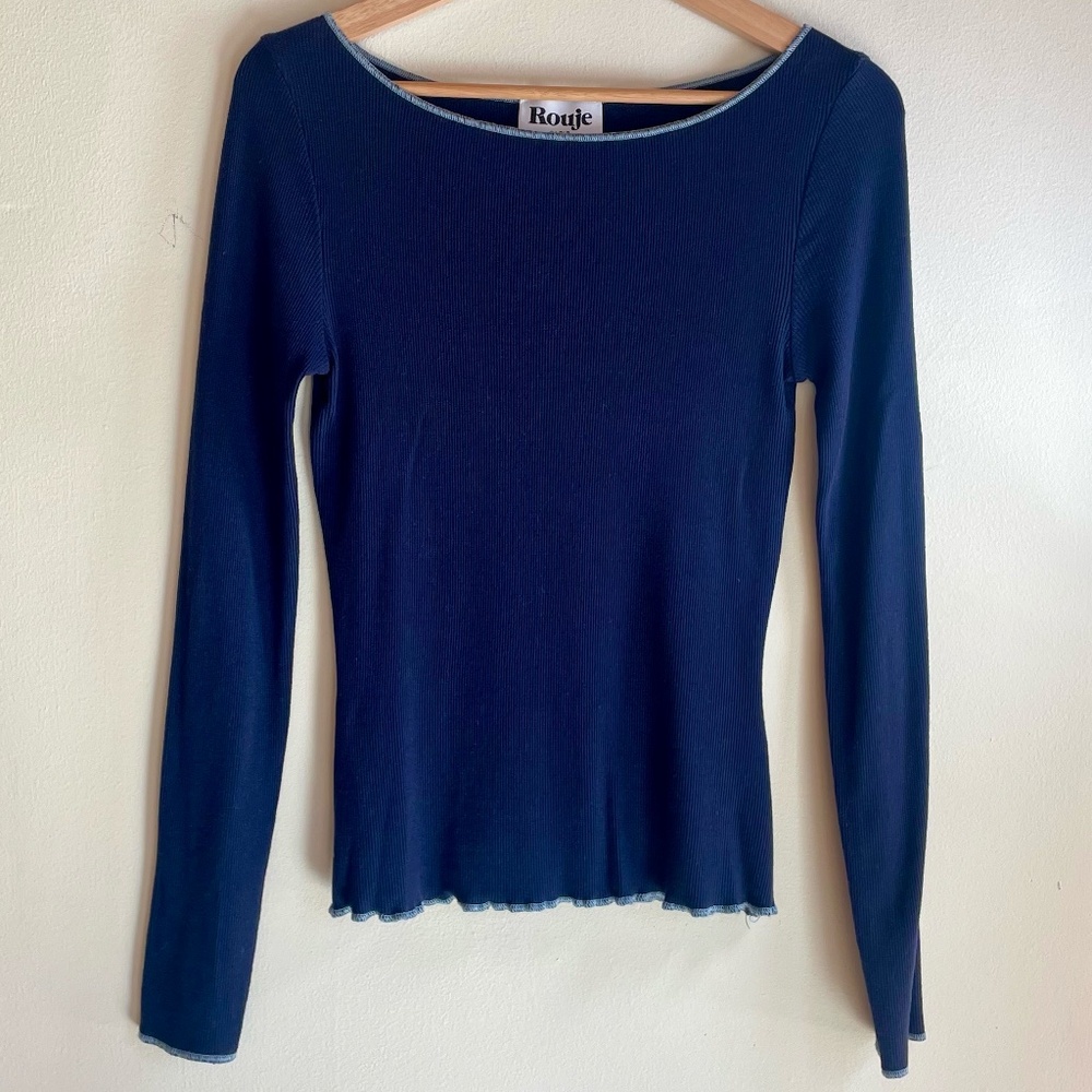 Rouje Paris Benoit Top in blue